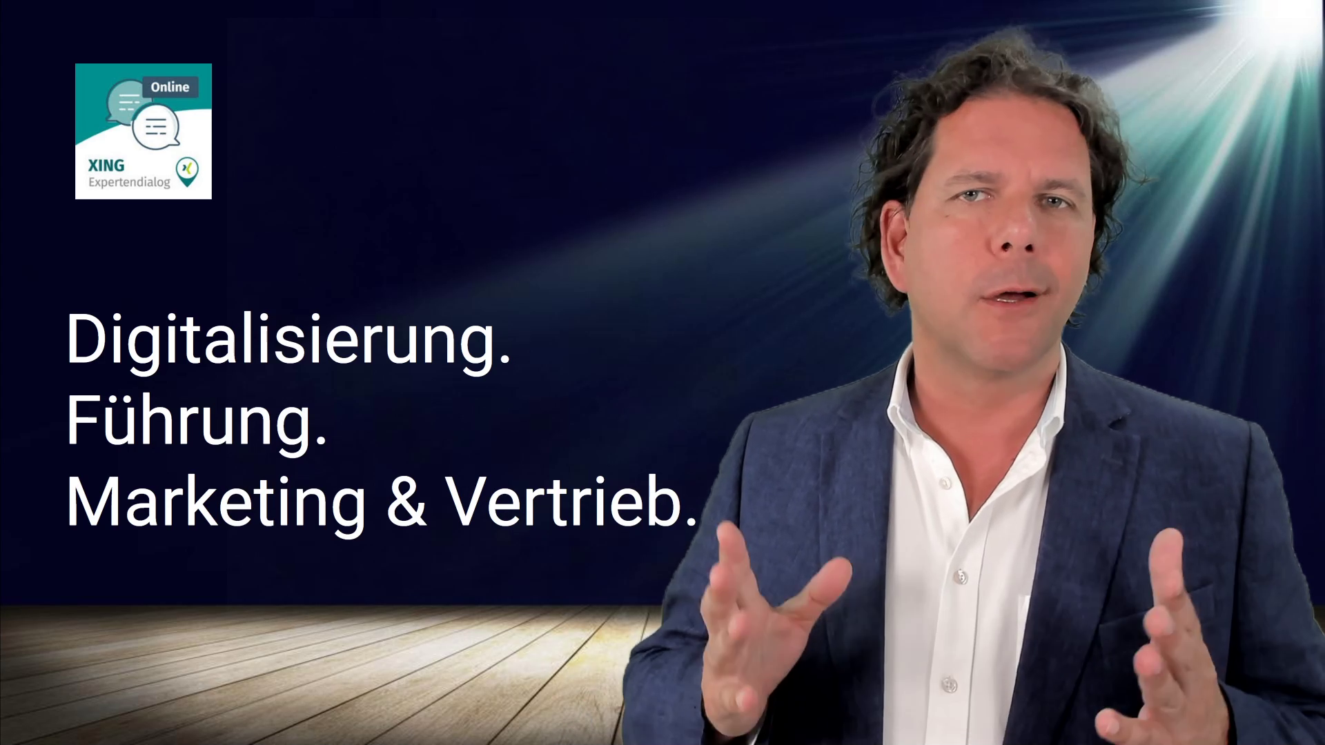 Veranstaltungsmoderation online: Steffen Grützki beim XING-Expertendialog